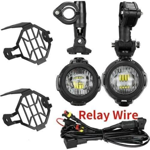 Motorcycle LED Fog Light Safety Driving Lamp White 6000K Motorbike Accessories For BMW F800GS R1200 GS /ADV Motor Fog Light