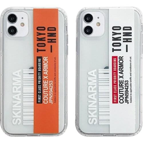 Japan Air ticket Clear soft case for iphone 11 pro x xs max xr 8 7 6 6S plus SE 2 silicone phone cover Retro Style coque fundas