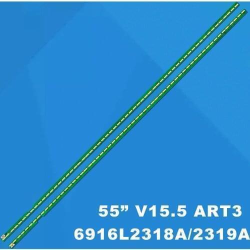 New 20 PCS 60LED LED backlight strip for LG 55UF6450 55UF6430 55UH6150 55UH615V 55UF770 6916L-2318A 6916L-2319A 6922L-0159A