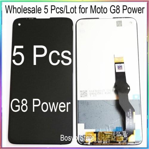 WholeSale 5 Pcs/lot for Moto G8 Power LCD Screen Display with Touch Digitizer Assembly XT-2041-1