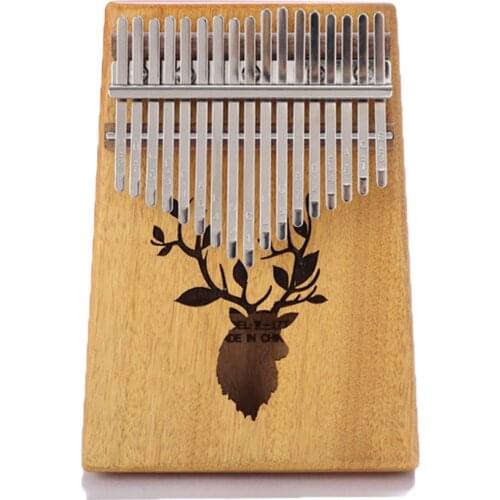 Kalimba 17 Keys Thumb Piano Portable Mbira Finger Piano Musical Instrument Mahogany Wood Piano Gifts For Kids Adults Beginners