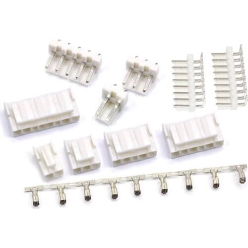 10sets VH 3.96mm 2P 3P 4P 5P 6P 7P 8P 9P 10P bend straight Male Plug + Female Housing + Terminals VH3.96 Connector