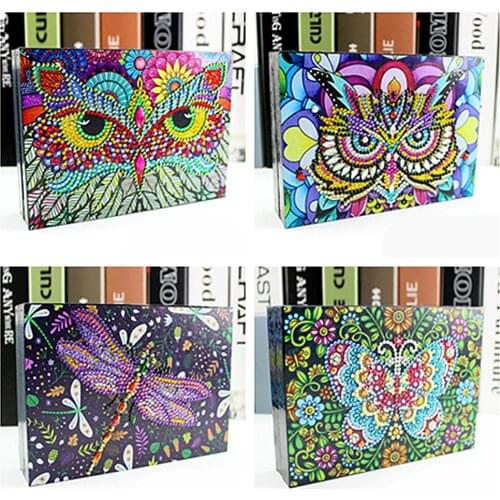 5D DIY Diamond Painting Drill Box Jewelry Box Rhinestone Embroidery Crystal Bead Organizer Storage Case Container