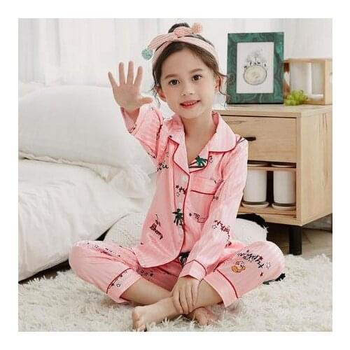 Long Sleeve Pants Home Set Pajamas Children Girls Pajamas Cartoon Baby Children Toddler Infant Pajamas Set