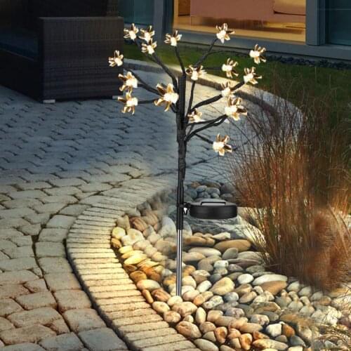 Tree Lamp Solar Powered 20LED Lawn Light Outdoor Garden Path Lawn Light Solar Lamp
