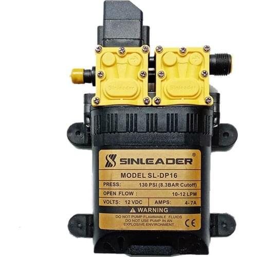 Water Pump 12v DC 130PSI 10-12Lmin Agricultural Electric Dual power pump Micro High Pressure Diaphragm Water Sprayer Car Wash