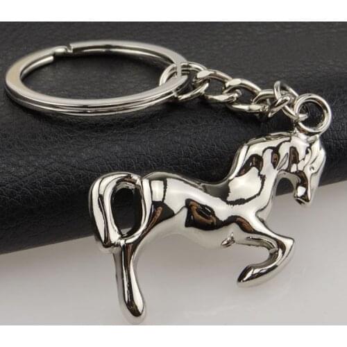 1 PC Nice Steed Horse animal pet keychain Keyring Keychain Classic 3D Pendant Key Bag Chain Creative Gift