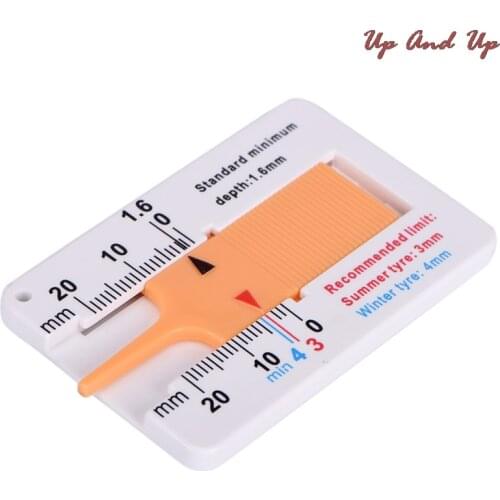 1Pcs Car Motorcycle Caravan Trailer Wheel Measure Tyre Tread Depth Gauge Caliper Wholesale