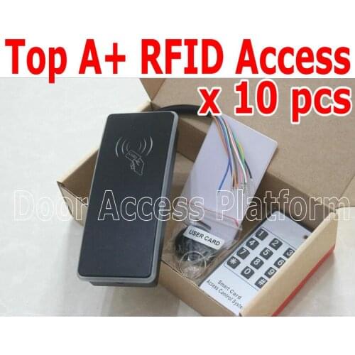 1 Order=10pcs x Top Level Remote Controller Keypad+Master Card RFID EM Card Access Controller Terminals WeatherProof+ WaterProof