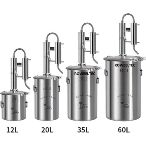 12L Wine Alcohol Ethanol Distiller Guzzle Moonshine Still Stainless Copper Home Brewing Kit ATT