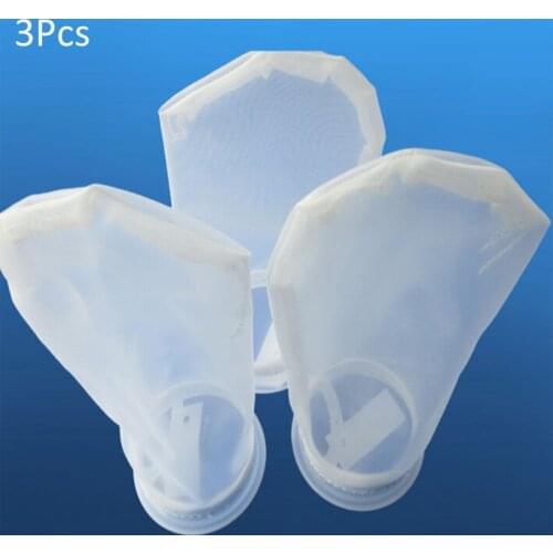 3Pc Sump Filter Aquarium Filtering Marine Aquarium Reef Tank 200 Micron Filters Sock Bag Aquaria Fish Tank