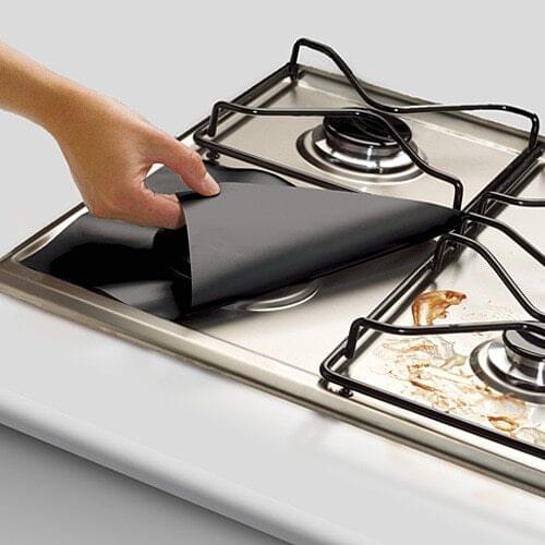 4 Pcs/set Square Glass Fiber Trivets Stovetop Protector Non-stick Mat Kitchen Specialty Tools