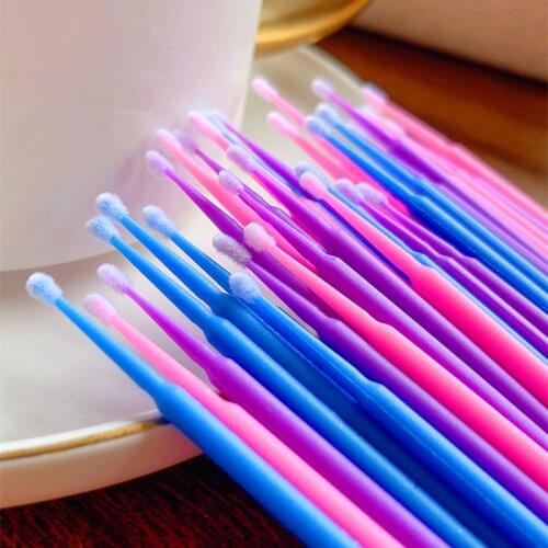 50Pcs/Set Grafting Eyelash Cotton Swab Cleaning Stick Eyebrows Lips Eyelashes And Eyelashes Pregnancy Cotton Wab