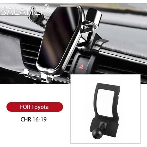 Phone Holder For Toyota C-HR 2016 2017 2018 2019 Air Vent Interior Cellphone 360 Degree Rotation Stand Car Accessories Holder
