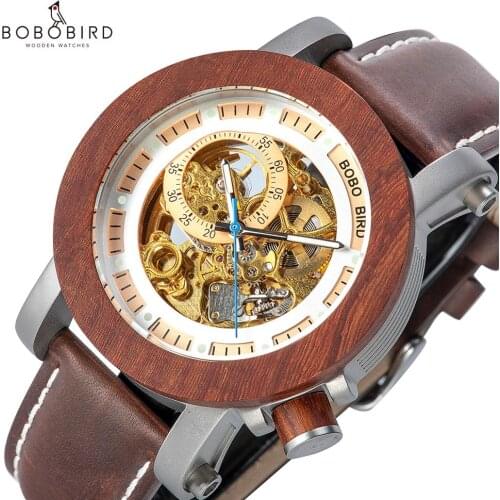 Relogio Masculino BOBO BIRD Automatic Watches Men Top Brand Luxury Mechanical Wrist Watch Male erkek kol saati Dropshipping OEM