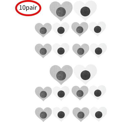 10Pair Women Disposable Nipple Covers Adhesive Bra Nipple Stickers Femme Intimate Breast Pasties Invisible Nipplecover for Dress