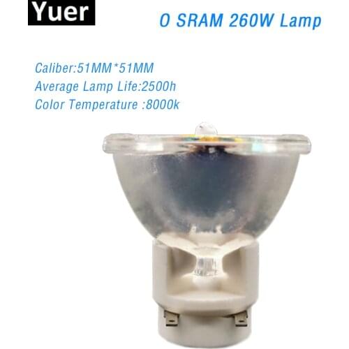 DJ Disco 9R 260W Lamp Moving Head Light Beam Light Stage Lamp Platinum Metal Halogen Lamps 260w 9R Original Spot Lamp MSD MSR