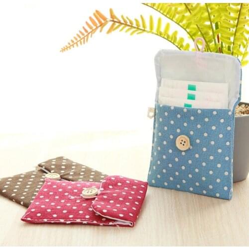 Girl Cotton Toilet Paper Diaper Storage Bag Fashion Home Organization Sanitary Napkin Storage Bag Closet Organizer Furniture