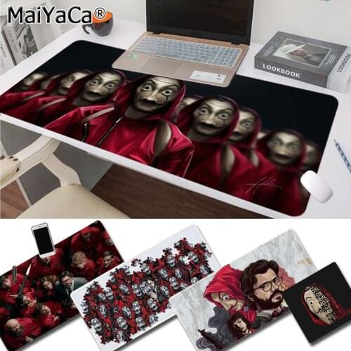 MaiYaCa Beautiful Anime la casa de papel Silicone large/small Pad to Mouse Game Rubber PC Computer Gaming mousepad
