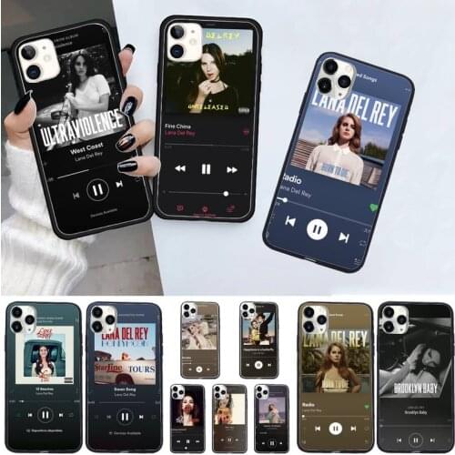 Lana Del Rey album song pattern high quality coque Phone Case for iPhone 11 12 pro XS MAX 8 7 6 6S Plus X 5S SE 2020 XR