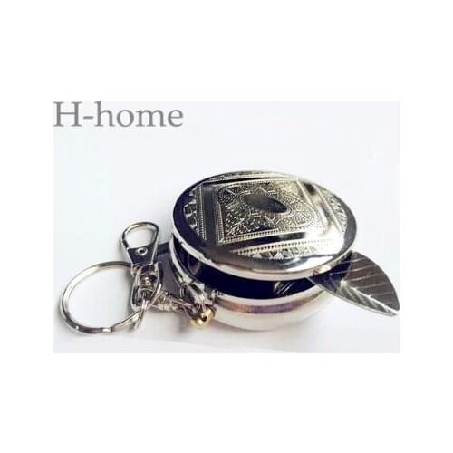 MINI Portable smelly cigar ashtray stainless steel with a key chain ash tray