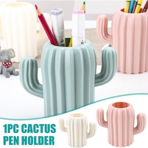 Cactuses Vases Pen Holder Desk Multifunctional Storage Box Pen Container Office Supplies TS2 Home Office Storage