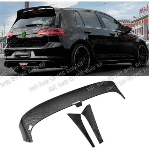 For Volkswagen Golf 7 Series Modified Rear Spoiler Does Not Need To Be Perforated Carbon Fiber Fixed Wind Decorative Sports