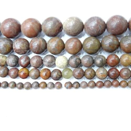 Wholesale Natural Stone Round Loose Beads 4 6 8 10 12MM Pick Size For Jewelry Making DIY bracelet necklace accessories