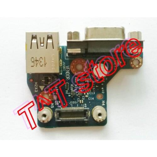 Original E6440 VGA USB Port Board 28X5F 028X5F LS-9938P test good free shipping