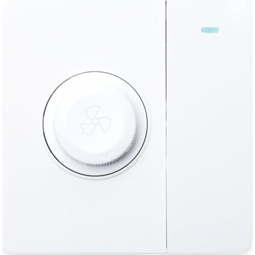 220V Ceiling Fan Governor 86 type Concealed Installation Speed Regulating Switch Panel Stepless Speed Change with Light Switch