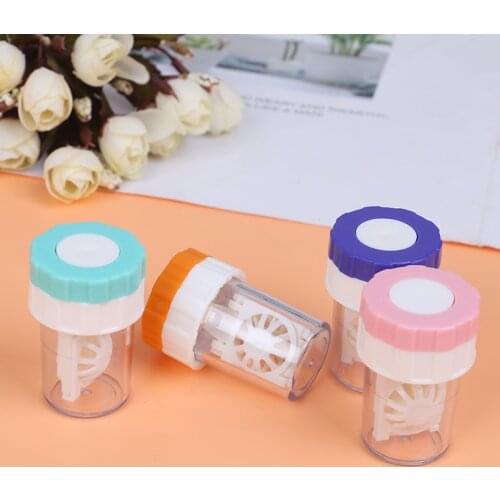 Manually One Plastic Contact Lens Cleaner Washer Cleaning Lenses Case Tool Cleaning Lenses Basket