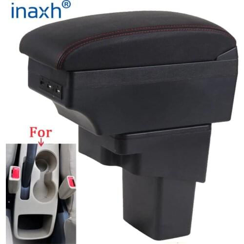 For Hyundai SOLARIS Armrest 2013 2014 2015 2016 Car Armrest box Retrofit parts Storage box car accessories Interior with USB LED