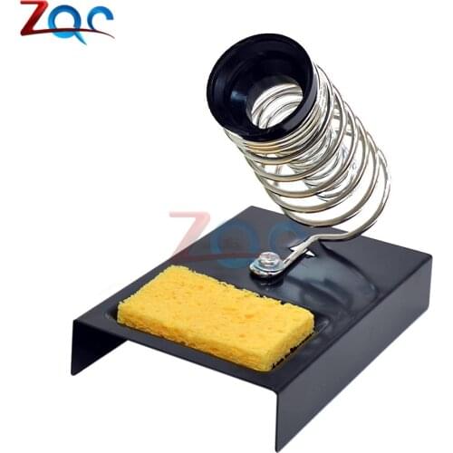 Soldering Iron Stand Welding Iron Holder Metal Base and Solder Sponge