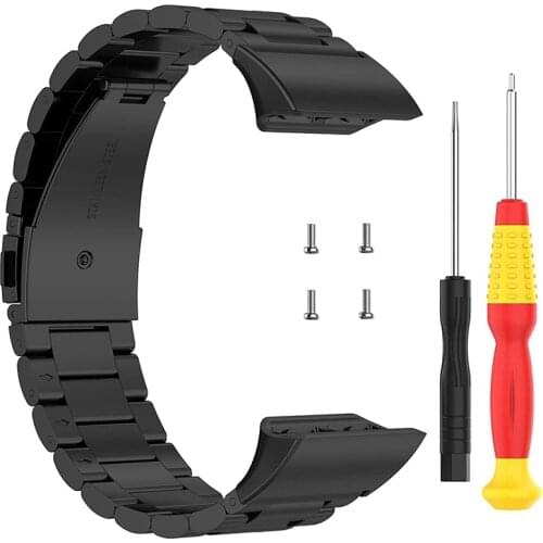 For Garmin Forerunner 35/30 20MM Steel Watch Strap Replacement Watch Band Strap Stainless Steel Watch Strap