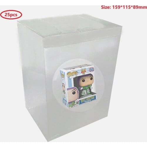 Ruitroliker 25PCS Box Protector Case Transparent Sleeve Plastic Protection for Funko Pop 4 Inch Vinyl Figures