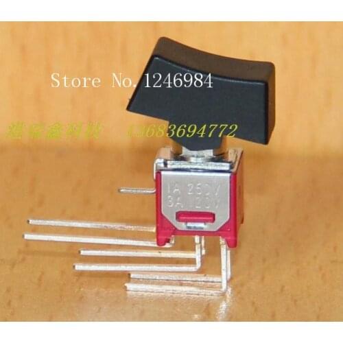 [SA]RS-9 dual six feet two tranches scoliosis small toggle switch 4MD1 Deli Wei Q24 Rocker Toggle Switch--50pcs/lot