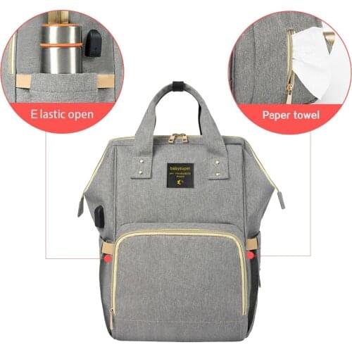 Fashion Mummy Maternity Nappy Backpack Bag Large Capacity Mom Baby Multifunction Outdoor Travel Baby Diaper Bags For Baby Care