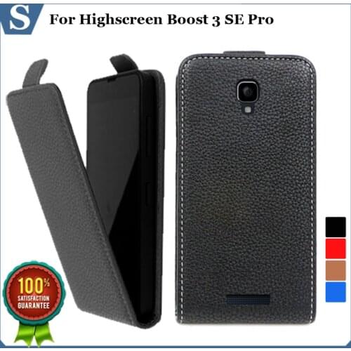 Factory price , Top quality new style flip PU leather case open up and down for Highscreen Boost 3 SE Pro, gift