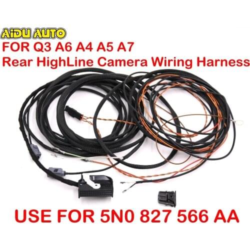 Rear HighLine Camera Wiring Harness For Audi Q3 8U0 A6 4G0 A5 S5 8F 8T F3 A8 4H0 A4 8K0 Q5 8R0 A7 4G0