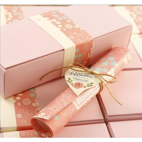100SET/LOT Free Printing Inner card New Style Scroll Wedding Invitation Card With Paper And Accessories