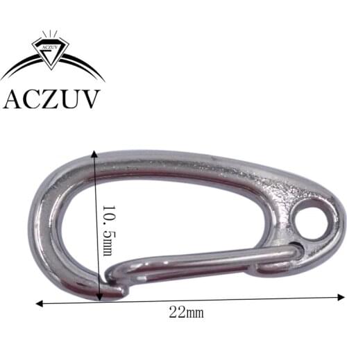 100pcs Rhodium Plated 22mm Metal Swivel Lobster Clasp Snap Hook fit Purse Chain Keychains Handbag Buckles DIY Accessories SLC004