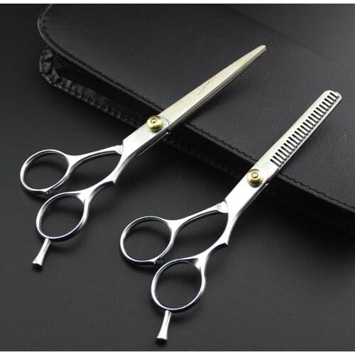 6.0 Inch Hair Scissor Stainless steel split scissors Carbon steel Cutting Barber Shears Hair Scissors Hairdressing Scissors