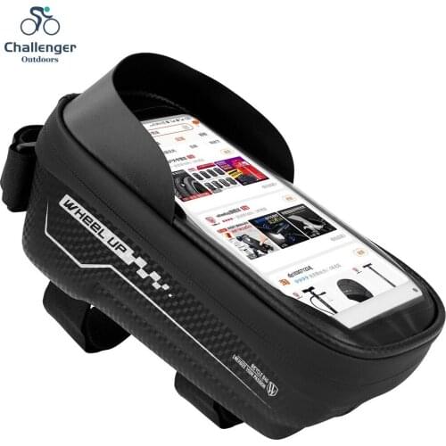 6.5 Inch Rainproof Bicycle Front Bag Rack Bag Bicycle Bag Touch Screen Mobile Phone Case Bag Mountain Bike Bicycle Accessories