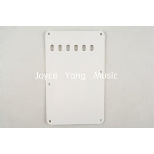 Niko White 1 PLY 6 Holes Electric Guitar Back Plate Tremolo Cover For Fender Strat Style Electric Guitar Pickguard Free Shipping