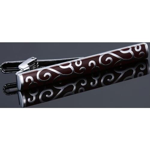 C-MAN Men High Quality Tie Clips for men wedding business party dresses men jewelry silvery red baking finish metal tie clips