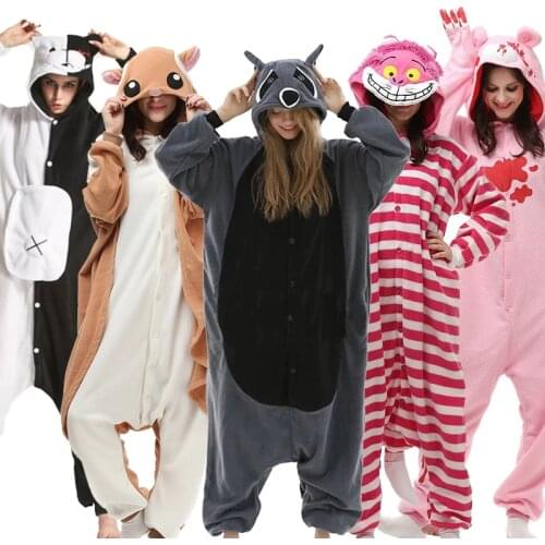 Raccoon Unicorn Kigurumi Animal Adults Cat Bear Women Onesies Pajama Panda Costumes Dragon Jumpsuit Christmas Halloween Gift