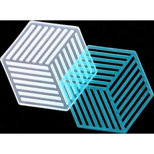 3Pcs Resin Molds Silicone Casting Molds Coaster Silicone Molds Resin Epoxy Resin Casting Art Molds DIY Cup Mat Molds