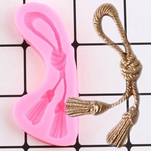 Rope Knots Silicone Mold Cake Border Fondant Molds DIY Cake Decorating Tools Chocolate Gumpaste Mould Candy Polymer Clay Moulds