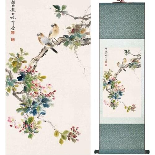 Birds and flowers painting home office decoration painting living room painting No.033024