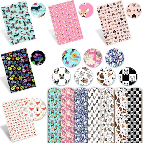 22*30cm Animal Print Faux Skin PU Leather Fabric Waterproof Synthetic Sewing Sofa Car Handmade Bows DIY Handmade